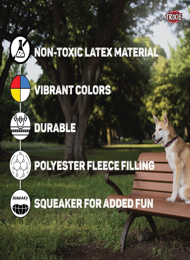 Trixie: - Ball Toy for Dogs | Made with Durable and Non-Toxic Latex Material, Great for Playing Fetch and Retrieve | Comes with a Squeaker for Added Fun | Assorted - 13 cm - Image 3